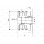 588081, Шкив коленвала NISSAN Qashqai, Tiida, X trail