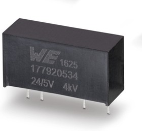 Фото 1/2 177920514, Isolated DC/DC Converters - Through Hole FISM THT IsoVolt 4kV 4.5-5.5V Output