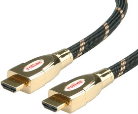 11.04.5690-10, Male HDMI Ethernet to Male HDMI Ethernet Cable, 1m