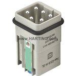 09120052634, Heavy Duty Power Connectors Han Q5/0 Insert male quick lock 1,5mm