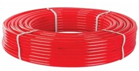 Труба PE-RT красная, для теплого пола D 20х2.0, бухта 100 м 15988