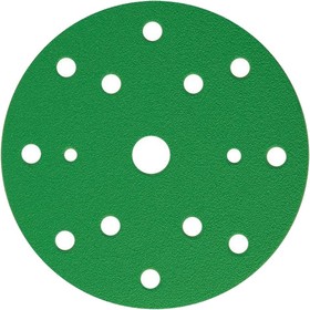 Круг шлифовальный FILM L312T (5 шт; 150 мм; на липучке; 15 отв; зелёный; P220) 53011R