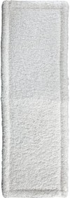 Фото 1/5 Насадка-моп для швабры "proff" 400x150 мм, плоская, с карманами, белая, микрофибра 1/24 УИ-2601209
