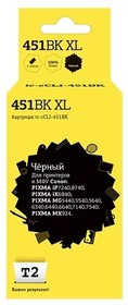 Фото 1/2 T2 CLI-451BK XL Картридж (IC-CCLI-451BK) для Canon PIXMA iP7240/MG5440/6340/MX924, черный, с чипом, 11 мл.