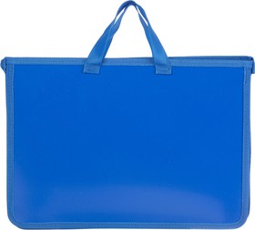 Фото 1/4 Папка-портфель на молнии с ручками Attache А4+, 340х245х40мм синяя