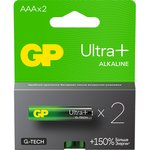 Батарейка алкалиновая ультра плюс с технологией G-Tech 24AUP(A286/LR03/AAA)(уп.2 шт)