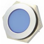 SMFL 22414, Индикат.лампа светодиод, плоский, синий, 24 28ВDC, dотв 22мм