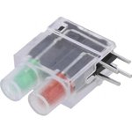 DBKD220, LED; in housing; green/red; 3.9mm; No.of diodes: 2; 20mA; 40°