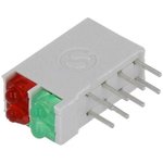 DBI02302, LED; in housing; red/green; 1.8mm; No.of diodes: 4; 10mA; 38°
