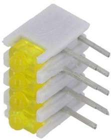 Фото 1/2 ZSU0431, LED; in housing; yellow; No.of diodes: 4; 20mA; 38°; 2.1V; 25mcd