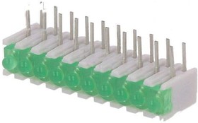 Фото 1/2 ZSU1032, LED; in housing; green; No.of diodes: 10; 20mA; 38°; 2.1V; 25mcd