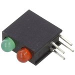 OSGRLX3E34X-3F2B, LED; bicolour,in housing; red/yellow-green; 3mm; No.of diodes: 2