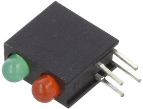 Фото 1/2 OSGRLX3E34X-3F2B, LED; bicolour,in housing; red/yellow-green; 3mm; No.of diodes: 2