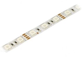 Фото 1/2 LS-5050F60R-2, Лента LED, RGB, 5050, 12В, LED/м: 60, IP20, 120°, 14,4Вт/м, 300лм