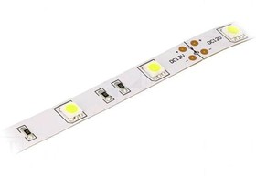 Фото 1/2 LS-5050W30RN, Лента LED, белый холодный, 5050, 12В, LED/м: 30, 14,36мм, IP20, 120°