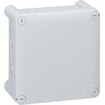 0 920 34, Plexo Series Grey Plastic Junction Box, IK07, IP55, 150 x 150 x 81mm