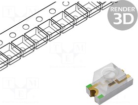 11-21/RSC-BV1W1/3T, LED; SMD; red; 715?1420mcd; 3x1.5x1.5mm; 60°; 2.55V; 20mA; 120mW