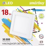 Накладной (LED) светильник Square SDL Smartbuy-18w/6500K/IP20 (SBL-SqSDL-18-65K)/30