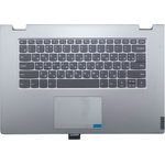 Клавиатура (топ-панель) для ноутбука Lenovo IdeaPad C340-15IWL серая с ...