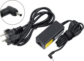 Блок питания (сетевой адаптер) VIXION для ноутбуков Asus 19V 2.1A 40W 2.5х0.7 мм черный, с сетевым кабелем