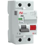 Выключатель дифференциального тока (УЗО) 2P 25А 10мА тип AC DV AVERES EKF ...