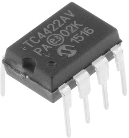 Фото 1/4 TC4422AVPA, MOSFET 1, 10 A, 18V 8-Pin, PDIP