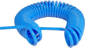 UC 0640-5(BLUE), Шланг спиральный 6x1 - 5м. UC 0640-5 BLUE