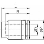 Фитинг-наконечник заглушка на пластиковую трубку 4 мм PPF 04N