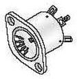 161-0006-E, Circular DIN Connectors 6 PIN DIN PANEL MNT