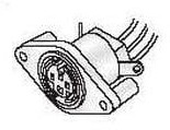 161-2106, Circular DIN Connectors 6 PIN PNL MT MINI