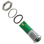 Q14P1CXXG220E, LED Indicator, Solder Lug / Faston 2.8 x 0.8 mm, Fixed, Green, AC, 220V
