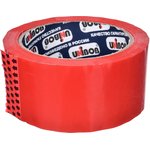 28720, Лента клейкая упаковочный красная 48 мм Х 66 м 600 214933