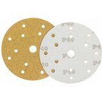 Шлифовальный круг на липучке 150мм Р40, 10 шт 4631163838924