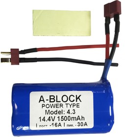 A-BLOCK Model: 4.3, Аккумуляторная сборка Li-Ion, 1500mAh 14.4V (для шуруповертов)