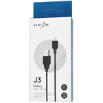 Кабель USB VIXION (J3) mini USB 1м (черный)