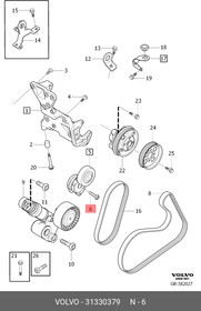 Натяжитель приводного ремня VOLVO 31 330 379