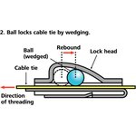 111-93089 MBT8S-SS316-ML, Cable Tie, Roller Ball, 201mm x 4.6 mm ...