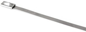 111-93148 MBT14SS-SS304-ML, Cable Tie, Roller Ball, 362mm x 4.6 mm, Metallic 304 Stainless Steel, Pk-100