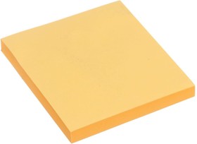 Блок с липким краем 76x76 мм 80 листов, флуоресцентный оранжевый 5491849