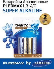 Фото 1/3 Батарейки Pleomax LR14-2BL Alkaline