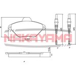 HP8355NY, Колодки тормозные дисковые передние CITROEN XANTIA 93-98