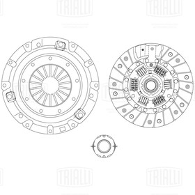 Фото 1/4 FR2702, FR 2702_комплект сцепления! с подшипником\\ Chery Tiggo T11 2.0i 06