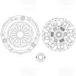 FR 2703, Сцепление в сборе для а/м Chery Tiggo T11 (06-)/FL (13-) 1.6i/1.8i/2.0i ...