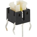 FSMIJ62BR04, Switch Tactile OFF (ON) SPST Rectangular Button PC Pins 0.05A 12VDC ...