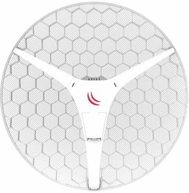 Фото 1/3 Точка доступа Mikrotik RBLHGG-5acD-XL with 27dBi 5GHz antenna, Dual Chain 802.11ac wireless, 716MHz CPU, 256MB RAM, 1x Gigabit LAN, POE, PSU