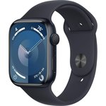 Смарт-часы Apple Watch Series 9 A2980, 45мм, темная ночь/темная ночь [mr9a3zp/a]