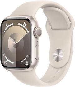 Фото 1/5 Смарт-часы Apple Watch Series 9 A2978 41мм OLED корп.сияющ.зв.(MR8U3ZP/A)