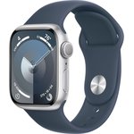 Смарт-часы Apple Watch Series 9 A2978 41мм OLED корп.сереб.(MR913ZP/A)