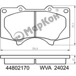 44802170 КОЛОДКИ ТОРМОЗНЫЕ FR TOYOTA LAND CRUISER PRADO(J120 150) 3 0D 4 0 03] ...