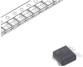 Фото 1/3 LF33CPT-TR, IC: voltage regulator; LDO,linear,fixed; 3.3V; 0.5A; PPAK; SMD